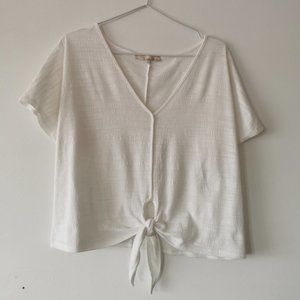 Monk &amp; Lou Tie-front Tee